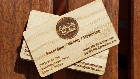 woodworking business card